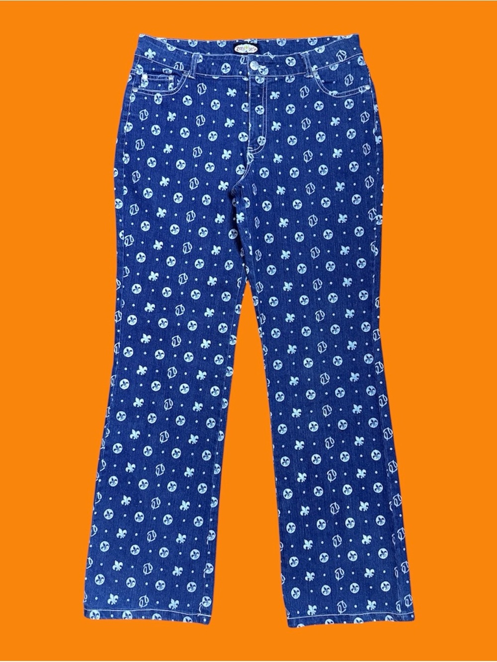 Zoey Beth fleur de lis jeans